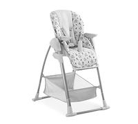 Hauck Sit N Relax Chaise haute 3 en 1, gris nordique, pliable, légère, entièrement réglable, dès la naissance, 15 kg