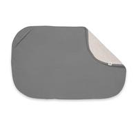 hauck Tapis a Langer Bebe, Serviette de Bain Bebe en Mousseline et Coton Éponge Respirant et Hygiènique, Lavable à 60°C - Convient pour Matelas a Langer Change N Clean - Gris