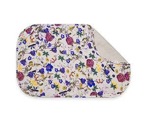 hauck Tapis a Langer Bebe, Serviette de Bain Bebe en Mousseline et Coton Éponge Respirant et Hygiènique, Lavable à 60°C - Convient pour Matelas a Langer Change N Clean - Beige Floral