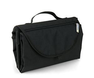 hauck Tapis à Langer Pliable pour Bébé, Matelas de Voyage Portable avec Pochettes pour Couches - Noir