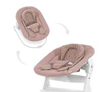 hauck Transat Bebe Alpha Bouncer 2en1 Compatible Chaise Haute Bébé Alpha+ et Beta+, Également Balancelle, de la Naissance à 9 kg, Reducteur Nouveau Né, Bambi Rose