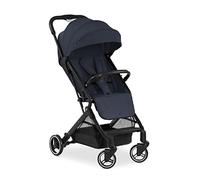 hauck Travel N Care Poussette de voyage légère avec housse de pluie, suspension, compacte et pliable, UPF 50+, entièrement inclinable dès la naissance jusqu'à 22 kg Bleu marine foncé