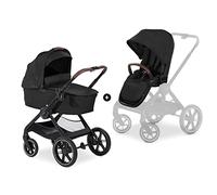 hauck Walk N Care Ensemble landau et poussette 2 en 1 avec housse de pluie de la naissance à 22 kg, cadre avec porte-gobelet, nacelle et siège pour tout-petit, réglable en hauteur, compact et pliable,