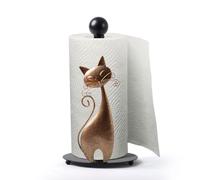 HAUCOZE Porte-essuie-Tout, Support pour Rouleau de Papier 34cm | Métal Chat Distributeur de Papier, Papier Cuisine Derouleur, Porte Sopalin pour Cuisine Salle De Manger