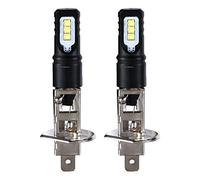 Haude Lot de 2 ampoules de phare LED H1 6000 K super lumineuses Blanc 6000
