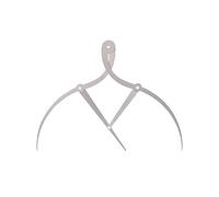 Haude Mean Calipers Golden Ratio Calipers Règle à sourcils en acier 1:1.618 Outil de mesure pour tatouage et maquillage