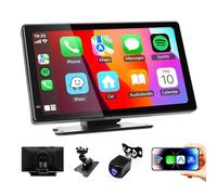 Haudio 7 Pouces Écran Carplay Voiture pour Apple Car Play, Écran Android Auto Voiture avec Bluetooth/FM/AUX/Mirror Link/Commande Vocale/Navigation GPS,Compatible avec la Plupart des véhicules
