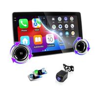 Haudio Autoradio 2 DIN CarPlay et Android Auto sans Fil avec 10,1 Pouces CarPlay Écran Tactile HD,avec Camera de Recul,Bluetooth,Mirror Link,AUX,FM/AM Radio|Apple Carplay Autoradio(RAM 2GB+ROM 32GB)