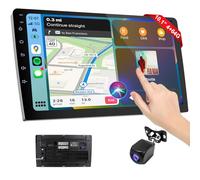 Haudio Autoradio Double DIN avec Apple CarPlay sans Fil et Android Auto sans Fil, écran CarPlay, Commande vocale, caméra de recul, Bluetooth, Navigation, Mirror Link (10,1 Pouces)