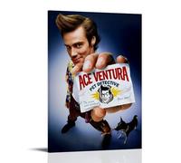 HAUEBDANSEY Ace Ventura Poster de détective d'animaux domestiques - Impression sur toile vintage - Décoration pour salon, chambre à coucher - 30 x 45 cm - Style cadre