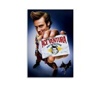 HAUEBDANSEY Ace Ventura - Poster de détective d'animaux domestiques - Impression sur toile vintage - Décoration pour salon, chambre à coucher - 30 x 45 cm - Style rétro - Sans cadre