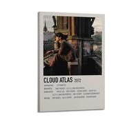 HAUEBDANSEY Affiches de l'atlas des nuages, esthétiques, vintage, art mural sur toile, peinture décorative pour salon, chambre à coucher, 60 x 90 cm, style cadre