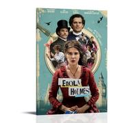 HAUEBDANSEY Enola Holmes Movie 1 Poster décoratif sur toile vintage avec cadre pour salon, chambre à coucher, 20 x 30 cm