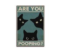HAUEBDANSEY Poster décoratif sur toile « Are You Pooping » - Décoration murale vintage - Pour salon, chambre à coucher - 40 x 60 cm - Style sans cadre