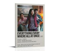 HAUEWB4HEWY Poster esthétique sur toile « Everything Everywhere All at Once » - Art mural moderne pour salles de séjour - 30 x 45 cm - Style cadre