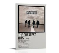 HAUEWB4HEWY Poster esthétique sur toile The Greatest Hits by 3 Doors Down - Art mural moderne pour salons - 20 x 30 cm - Style cadre