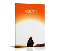 HAUEWB4HEWY Poster Horizon An American Saga - Couverture sur toile - Art mural moderne - Peintures pour salons - 50 x 75 cm - Style cadre