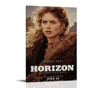 HAUEWB4HEWY Poster Horizon An American Saga - Couverture sur toile - Art mural moderne - Peintures pour salons - 30 x 45 cm - Style cadre