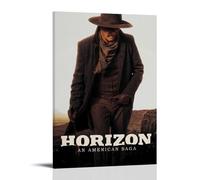 HAUEWB4HEWY Poster Horizon An American Saga - Couverture sur toile - Art mural moderne - Peintures pour salons - 30 x 45 cm - Style cadre