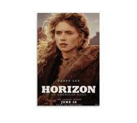 HAUEWB4HEWY Poster Horizon An American Saga - Impression sur toile - Décoration murale moderne pour salon - 40 x 60 cm - Style sans cadre