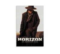 HAUEWB4HEWY Poster Horizon An American Saga - Impression sur toile - Décoration murale moderne pour salon - 40 x 60 cm - Style sans cadre