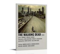 HAUEWB4HEWY Poster The Walking Dead - Couverture sur toile esthétique - Art mural moderne pour salon - 50 x 75 cm - Style cadre