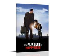 HAUEWB4HEWY The Pursuit of Happyness Poster esthétique sur toile - Art mural moderne pour salon - 30 x 45 cm - Style cadre