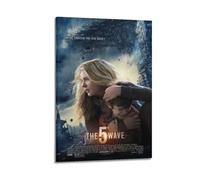 HAUEYQWUEGG Poster de la 5e vague - Impression sur toile vintage pour salon, chambre à coucher - 30 x 45 cm - Style rétro - Cadre