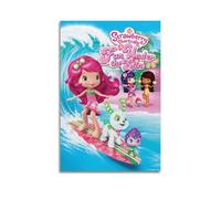 HAUEYQWUEGG Strawberry Shortcake's Berry Bitty Adventures Poster Esthétique Mur Art Toile Vintage Poster Peinture décorative pour la décoration de la pièce 40 x 60 cm Style sans cadre