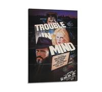 HAUEYQWUEGG Trouble in Mind Poster Art mural esthétique Toile Vintage Poster Peinture décorative pour la décoration de la chambre 40 x 60 cm (40 x 60 cm) Style de cadre