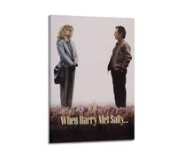 HAUEYQWUEGG When Harry Met Sally Movie Poster Esthétique Mur Art Toile Vintage Poster Peinture décorative pour la décoration de la chambre 50 x 75 cm (50 x 75 cm) Style de cadre