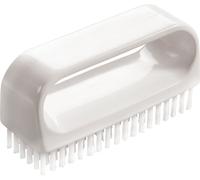 Haug Brosse à ongles avec manche, nylon blanc, 6,6 cm