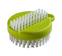 HAUG Brosse à ongles ronde double Vert citron