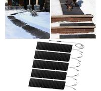 HAUJGG Tapis de déneigement extérieur - Patins antidérapants en Caoutchouc for allées, escaliers et allées d'hiver (2 pièces 40 x 60 cm/15,7 x 24 Pouces)(25.4x120cmx5Pcs)