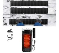 HAUJGG Tapis de déneigement for escaliers extérieurs - Tapis antidérapants en Caoutchouc avec Cordon d'alimentation for l'hiver (3 pièces 30 x 60 cm/12 x 24 Pouces)(30x120cmx1Pcs)