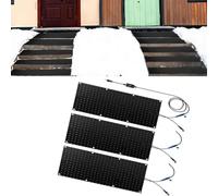 HAUJGG Tapis de Fonte de Neige for escaliers - Tapis en Caoutchouc antidérapant avec Cordon d'alimentation - Fonte Rapide de la Neige et de la Glace (5 cm/h) - for l'hiver(30x90cmx3Pcs)