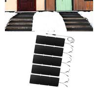 HAUJGG Tapis de Fonte de Neige for escaliers - Tapis en Caoutchouc antidérapant avec Cordon d'alimentation - Fonte Rapide de la Neige et de la Glace (5 cm/h) - for l'hiver(40x60cmx5Pcs)