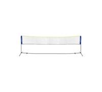 Hauki Filet de Badminton, Filet de Tennis 500 cm, Bleu, H156 cm, Filet 3X Volants, Sac de Transport, Armature Stable en Fer, Filet de Volleyball Portable, Filet d'Entraînement d' Interieur/Exterieur