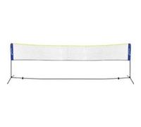 Hauki Filet de Badminton, Filet de Tennis 500 cm, Bleu, H156 cm, Filet 3x Volants, Sac de Blau