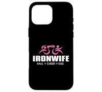 Haul Cheer Kiss, Une Femme de Trois sherpas, supportrice de Triathlon Coque pour iPhone 16 Pro Max