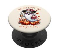 Haunt Couture Too Boojee to be Basic Fantôme Amusant Halloween PopSockets PopGrip Adhésif