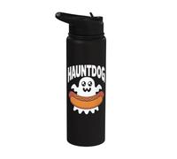 Hauntdog Ghost Hotdog Amusant Halloween Stainless Steel Insulated Water Bottle