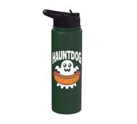 Hauntdog Ghost Hotdog Amusant Halloween Stainless Steel Insulated Water Bottle