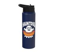 Hauntdog Ghost Hotdog Amusant Halloween Stainless Steel Insulated Water Bottle