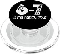Haunted by 6-7 Six Seven 67 Sayings 6 7 Numbers 6 & 7 Hours PopSockets PopGrip pour MagSafe