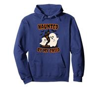 Haunted by My Child Funny Ghost Halloween Men Women Sweat à Capuche
