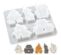 Haunted Castle Chocolate Mold Non Stick Silicone Baking Mold