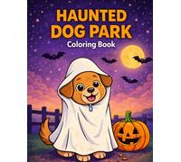 Haunted Dog Park: A Spooky & Funny Halloween Coloring Book for Kids and Adults Who Love Dogs: Cute, Family-Friendly Halloween Scenes with Dogs in Costumes, Haunted Parks, Pumpkins, and Ghostly Fun