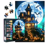 Haunted House Puzzles 1000 pièces pour adultes Puzzles difficiles d'Halloween comme cadeau pour les amateurs de puzzle pour les jeux familiaux Art du puzzle pour la décoration de la maison 50 cm x 70