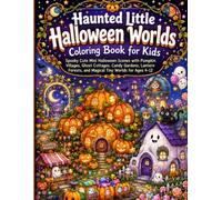 Haunted Little Halloween Worlds Coloring Book for Kids: Spooky Cute Mini Halloween Scenes with Pumpkin Villages, Ghost Cottages, Candy Gardens, Lantern Forests, and Magical Tiny Worlds for Ages 4-12
